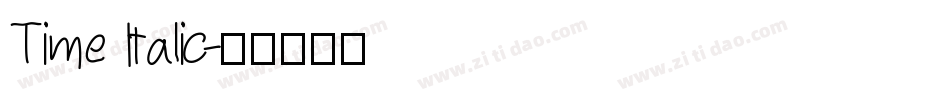 Time Italic字体转换